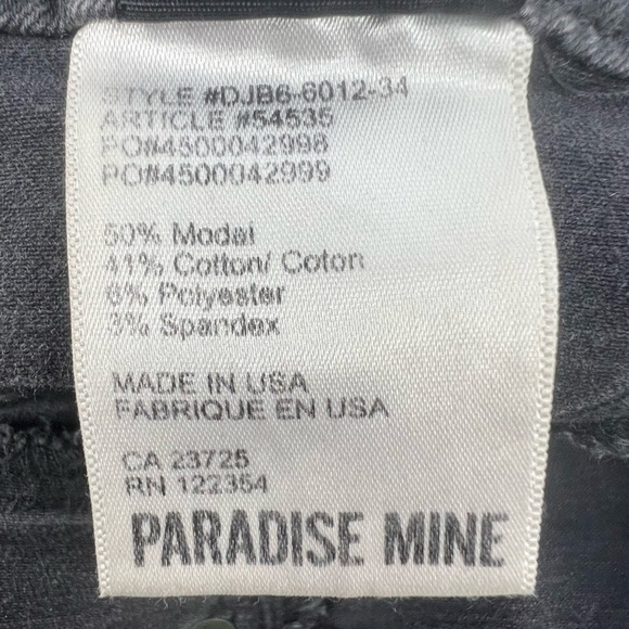 Paradise Mine Black Low Rise Jeggings Size 27 Women’s - Picture 6 of 6